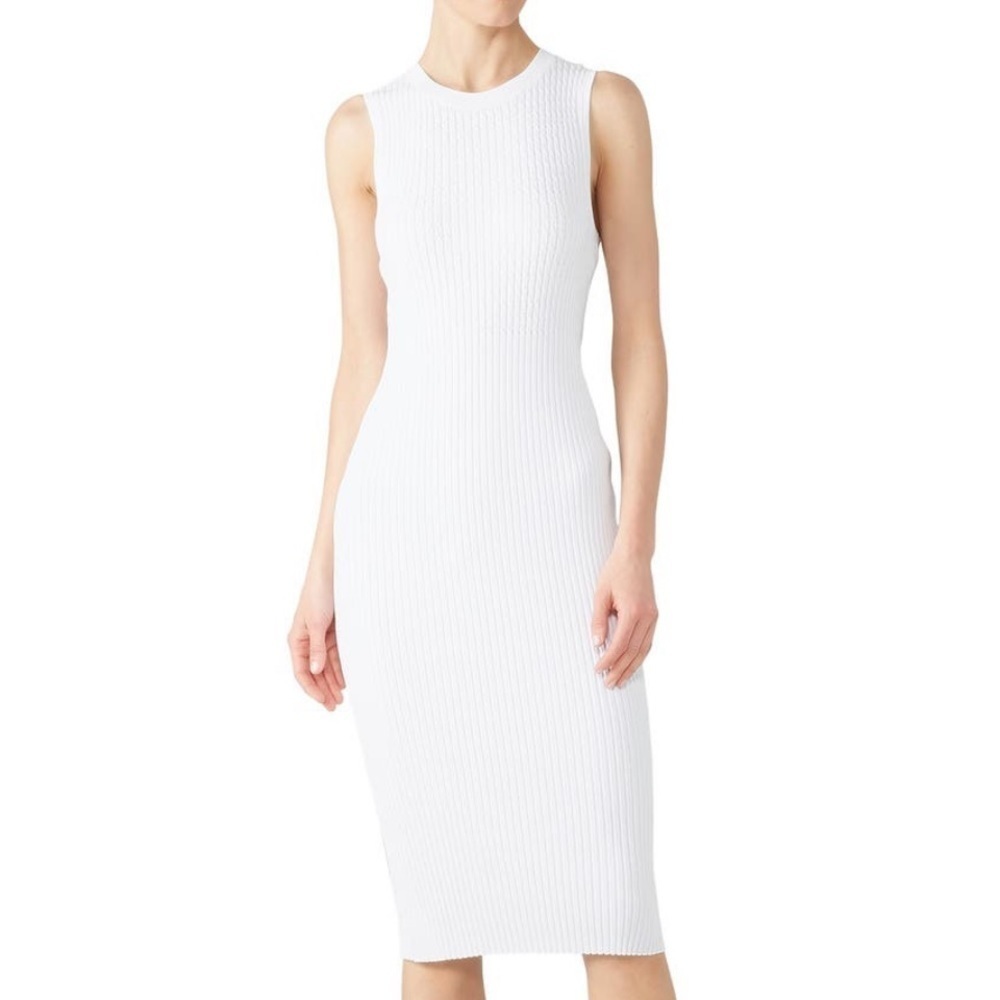 rag & bone White Brea Dress L M